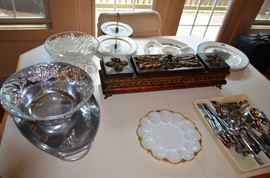 selection of glassware, flatware & more!