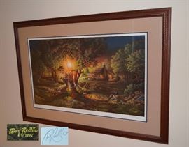 signed Terry Redlin print