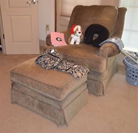 Upholstered Chair & Ottoman; Vera Bradley set