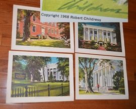 Four 1968 University of Georgia prints by Robert Childress