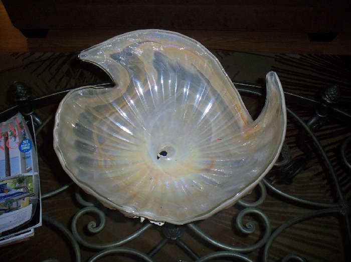 Murano Glass Shell shaped bowl