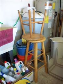 2 - Wood bar stools