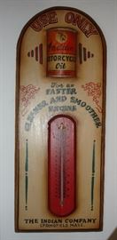  Indian Motorcycle Oil repro thermometer