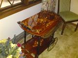 Ornate bar cart