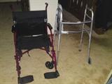 Like new wheelchair & wheeled walker