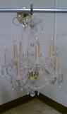 Cut glass chandelier