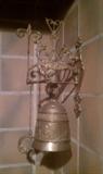 Antique brass bell (wall mount)