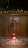 Vintage hand carved hanging alpiner lamp from germany