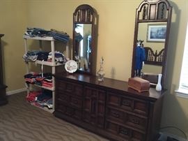 Dixie Triple Dresser with 2 Mirrors