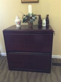 Faux Wood Legal File Cabinet
