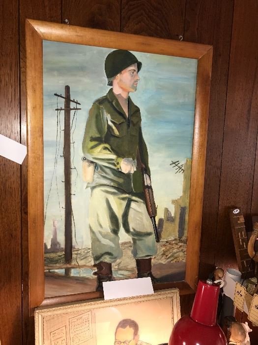 Original WWII Soldier Art