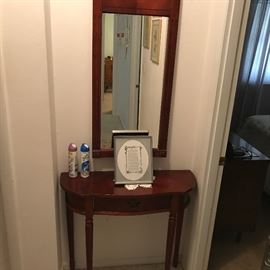 ENTRYWAY MIRROR AND TABLE $75.00 FIRM