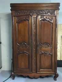 Hand Carved Armoire 