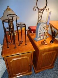 Assorted stands and furnishings