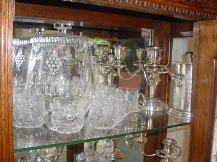 Some of the glass and sterling