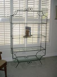 Ornate wrought iron plant stand