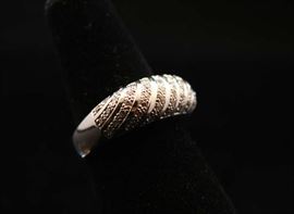 18K White Gold & .65 CTW Diamond Ring