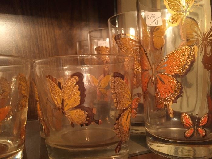 Vintage butterfly glasses 