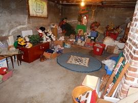 holiday items, trunks, and misc