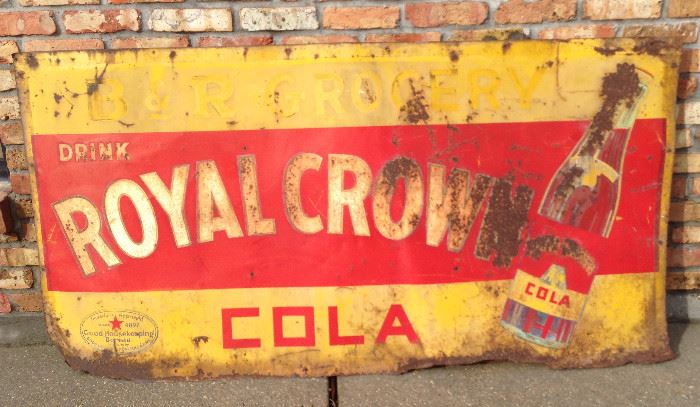 Royal Crown (RC Cola) Pop Soda Advertising Metal Sign