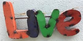 Painted Tin in the Garden