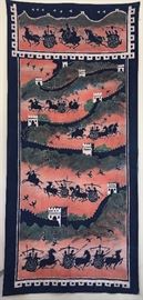 Batik, The Great Wall of China, 73"x 34",
