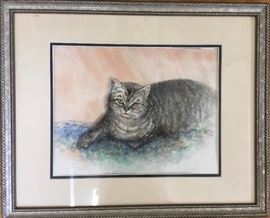 Watercolor, "Oliver", 11"x 15", Rita Giddings