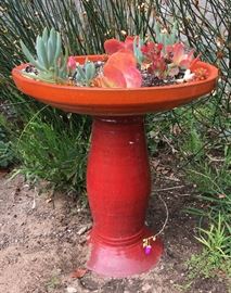 Planted Bird Bath