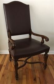 Dramatic Vintage Hall Chair