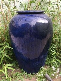 Cobalt Tall Garden Jar