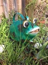 Painted Tin Watering Can