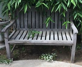 Wonderfully Weathered Garden Bench