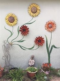 Oversized Tin Flower Heads