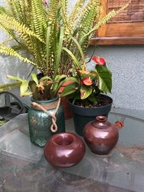 ...on Iron and Glass Outdoor Table