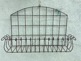 Curled Iron Wall Rack