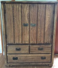Campaign-Style Armoire