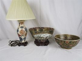 Oriental Lamps and Bowls
