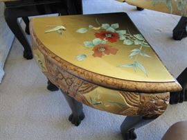Lacquered Coffee Table Stool