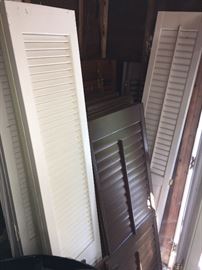 Large and small collection of shutters.