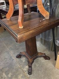 Antique footed table