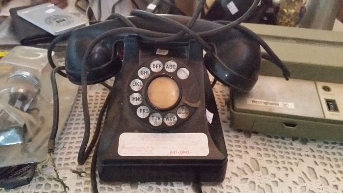 vintage bakelite phone