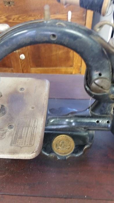 antique wilcox gibbs treadle sewing machine