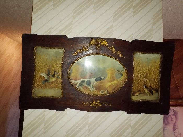 Antique 3 picture with great frame