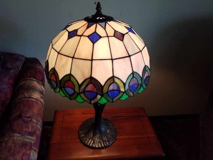 Tiffany style lamps.  There are 2 of these