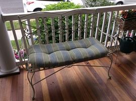 Wrought Iron Settee