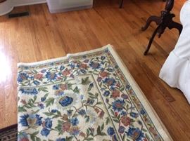 Floral Wool Area Rug