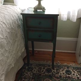 Painted Two-Drawer Stand