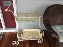 Wrought Iron Tea Cart