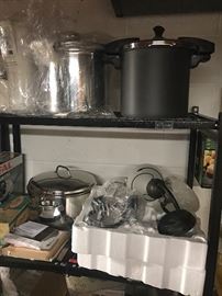 SOME OF HUNDREDS OF BRAND NEW POTS AND PANS