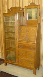 Oak Secretary/Bookcase